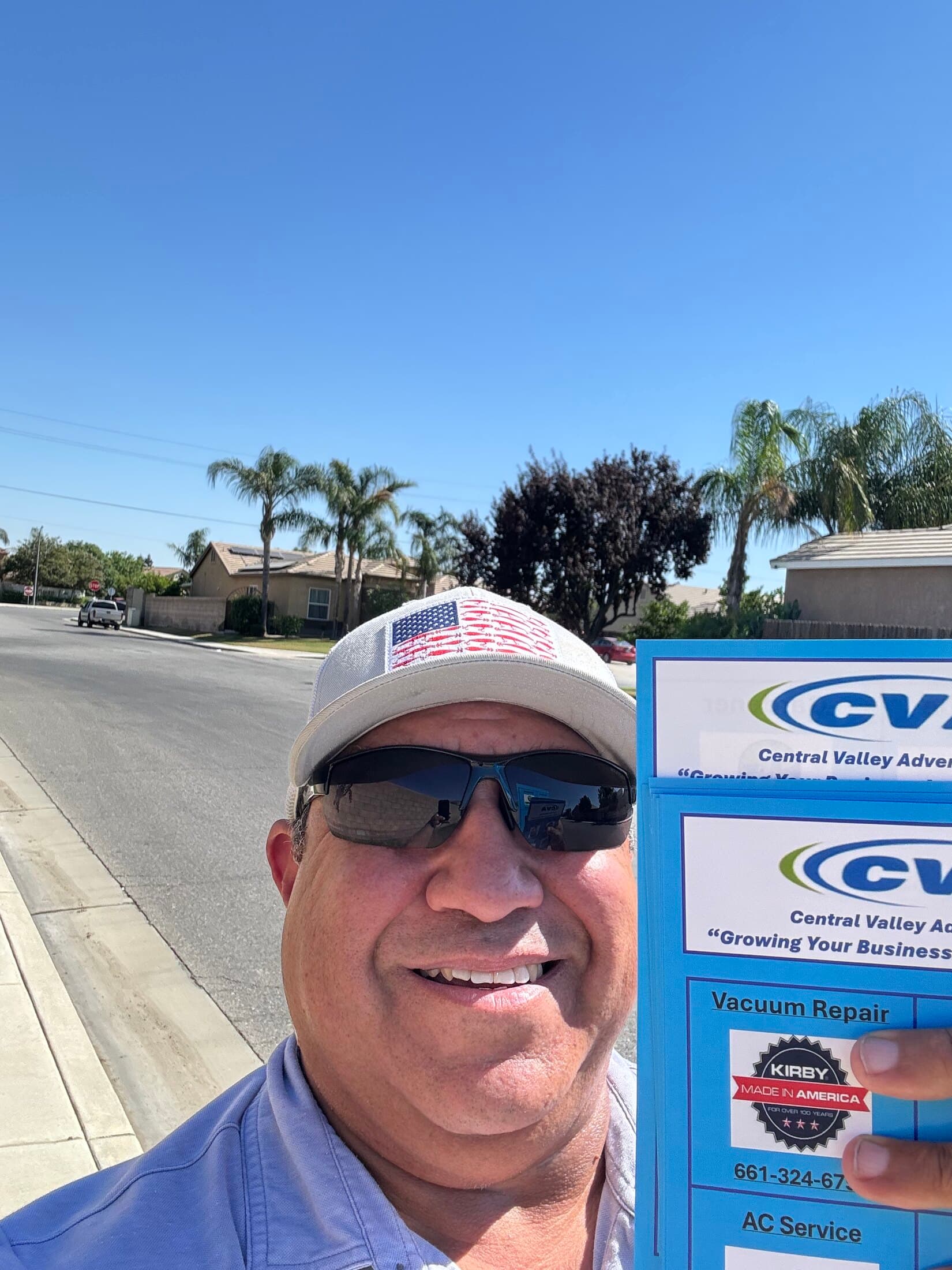 Joe’ll out prospecting in the neighborhood