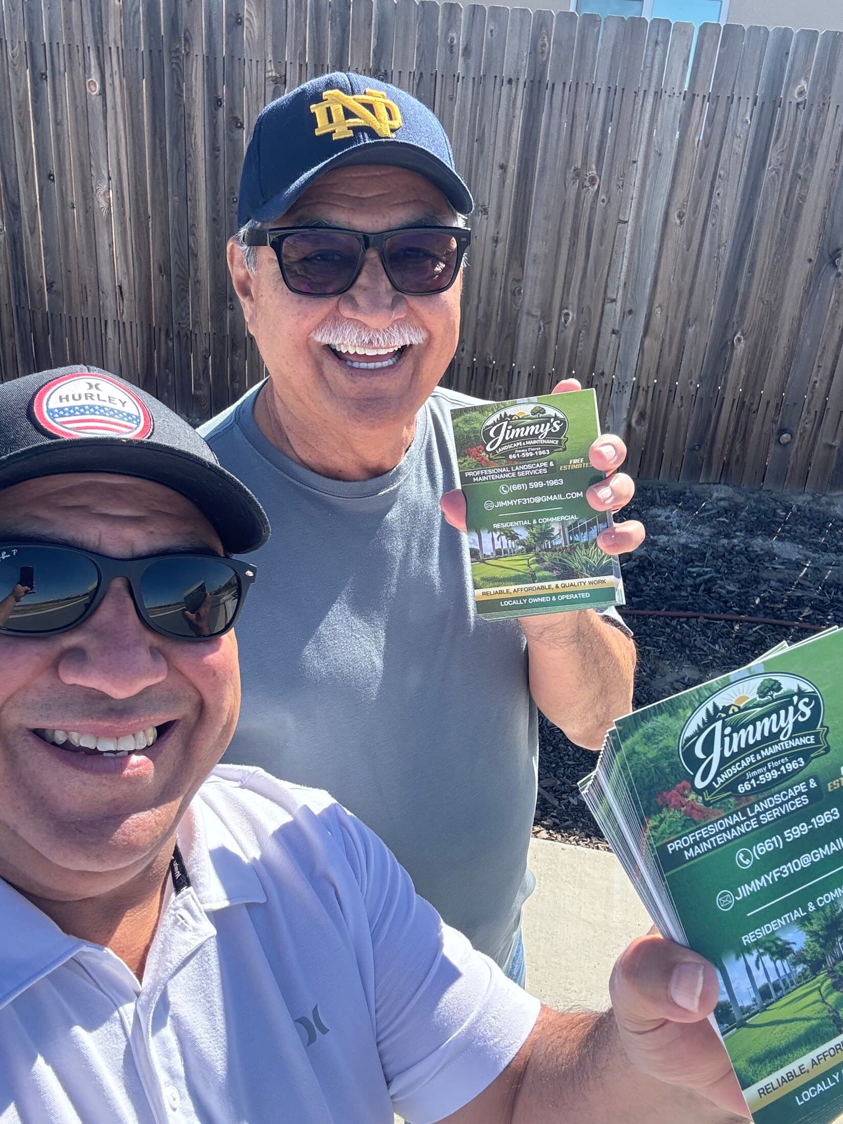 Joe’ll sharing flyers with a client